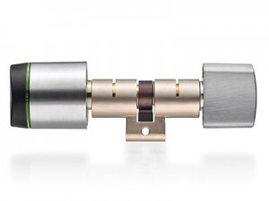 Digitaler Schließzylinder "Geo"   XS4 GEO Swiss profile round cylinder with thumbturn 300x225